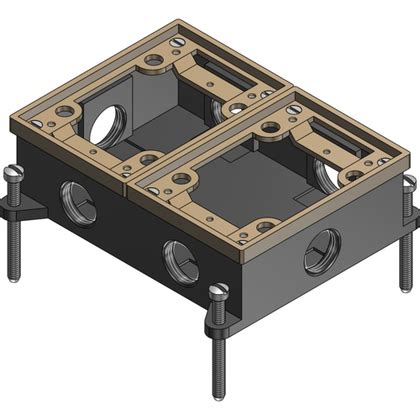 steel city 842 sc cast iron floor box|842 SC T&B CAST IRON FLOOR BOX .